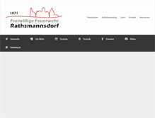 Tablet Screenshot of ff-rathsmannsdorf.de